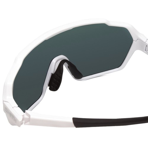 Pre-owned Smith Shift Mag .5-rimless Sunglasses White/cp Violet Purple Mirror&clear 136 Mm In Multicolor