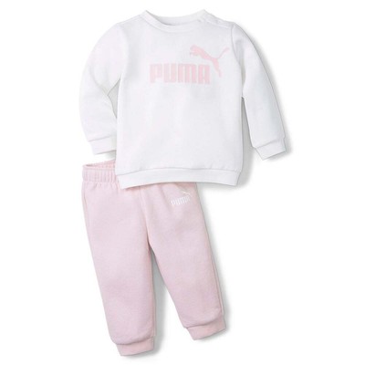 

Puma Minicats Ess Свитер с круглым вырезом и спортивный комплект для девочек, размер , повседневная одежда 8, Белый, Puma Minicats Ess Crew Neck Sweater - Jogger Set Toddler