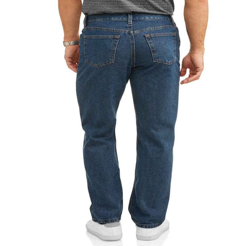 Mens Jeans Denim Classic Pants Big Size (30-54) Men's Relaxed Fit Jeans 