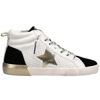 

Винтажные женские кроссовки Havana Lester 2 с высоким берцем, черные, белые, повседневные, Black;white, Vintage Havana Lester 2 Perforated High Top