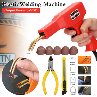 Hot Stapler Gun Plastic Repair Car Bumper Welding Welder Machine Staples Best