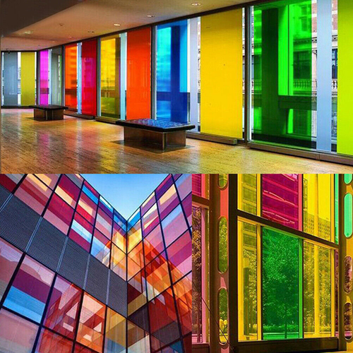 Transparent Window Film Color Solar Tint Self Adhesive Anti UV Heat Glass Decor
