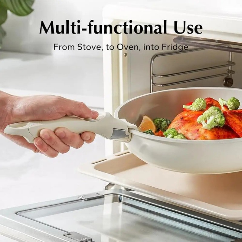 Universal Frying Pan Replacement Handle Clip Anti-Scalding Removable Pot Handle