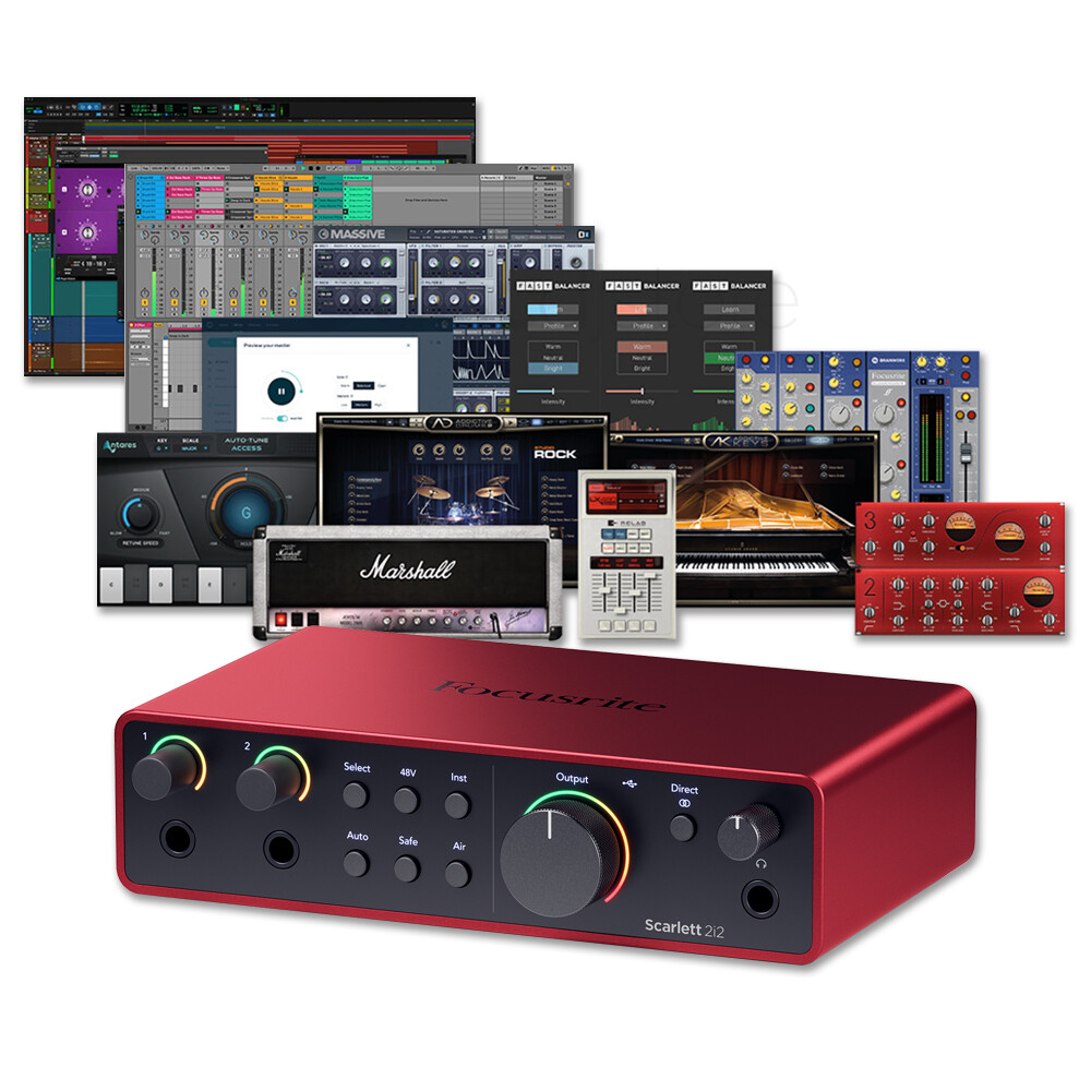Focusrite Scarlett 2i2 4th Gen USB Audio Interface