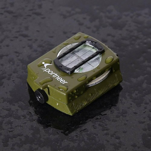 New Sportneer Waterproof Military Lensatic Sighting Compass with Carrying Bag