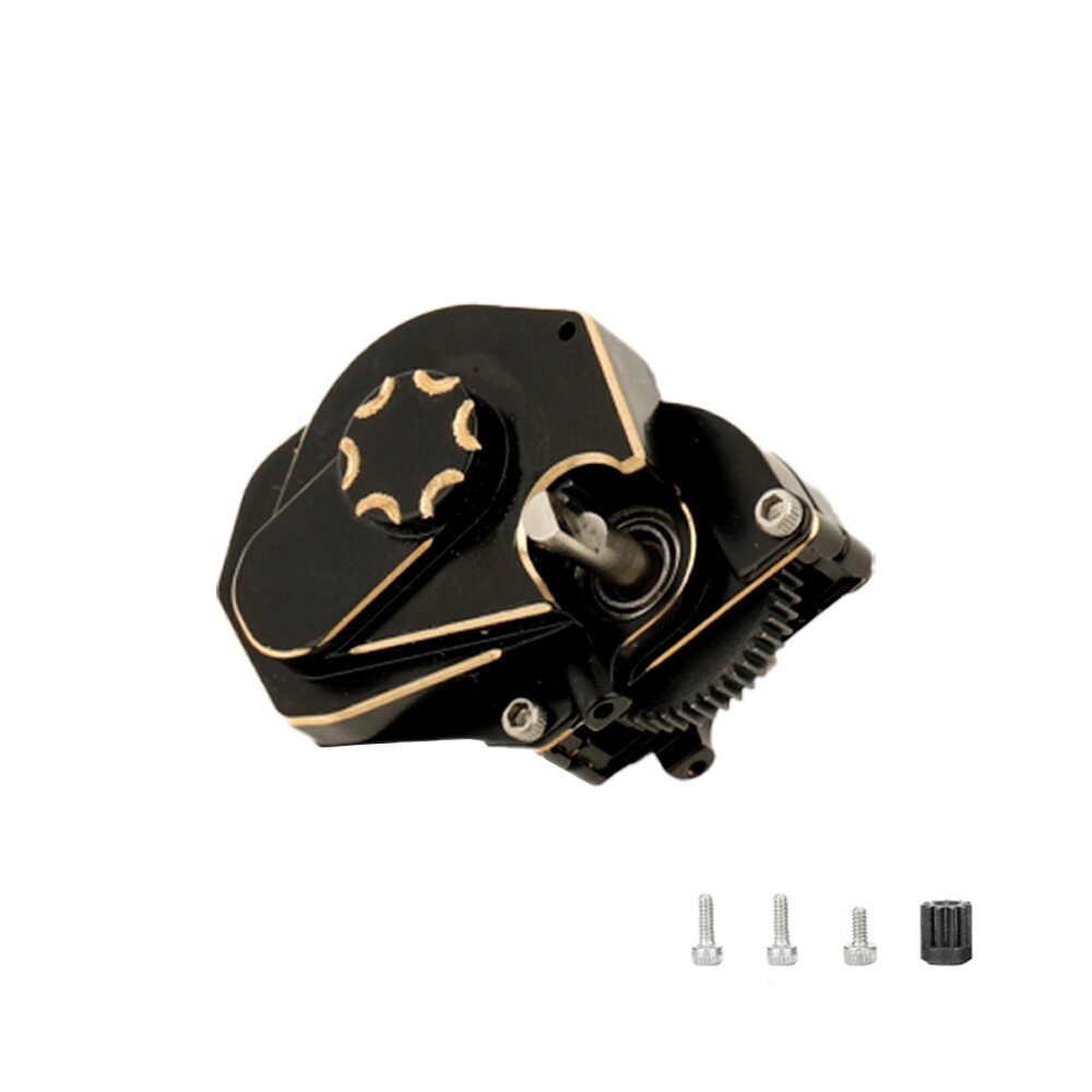Upgrade Parts Black Brass Track Gearbox Assembly For 1/24 Axial Scx24 90081 C10