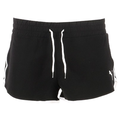 Puma Radiant Terry Short 3 Женские черные повседневные спортивные штаны 84848801