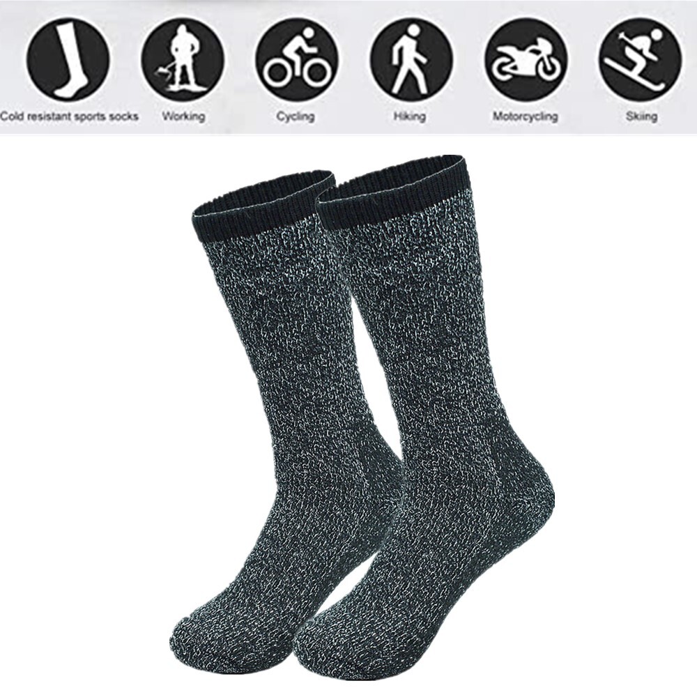 3-12 Pairs Mens Winter Heavy Duty Heated SOX Thermal Socks Insulated Boots 10-13