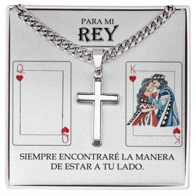 Regalo Para Hombre Mi Rey Novio Esposo Cristiano Cadena Cubana Cruz Aniversario