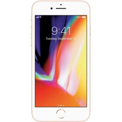 APPLE iPhone 8 A1863 64GB Gold/White iOS 16 Verizon -Good