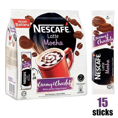 NESCAFE Latte 3 in1 Mocha Premix Coffee (15 stick x 31g) 