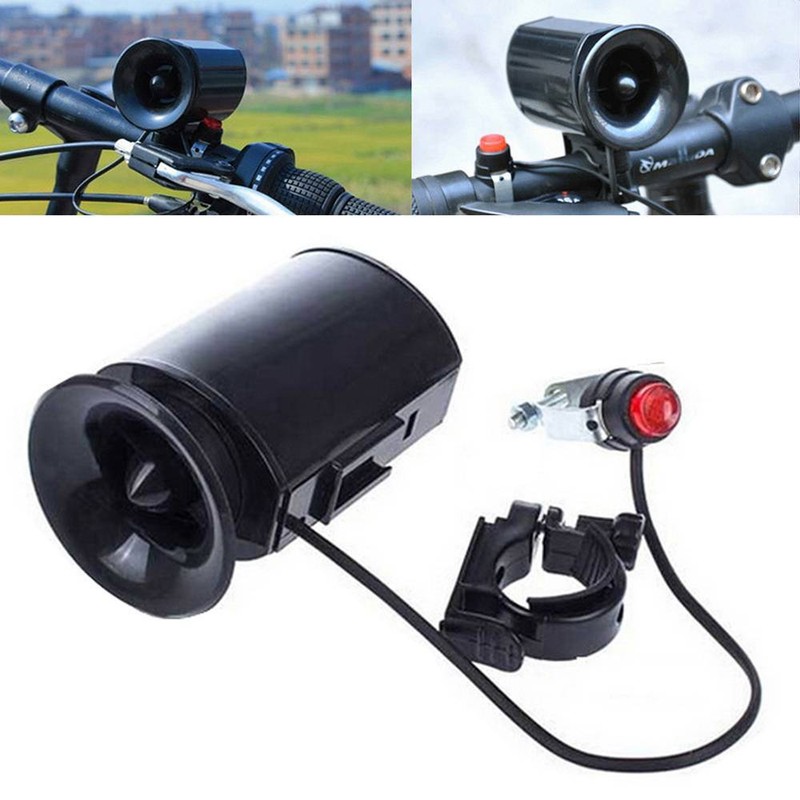 6 Kind of Sounds Black Loud Bike Bicycle Horn Electronic Bell Siren Alarm FR