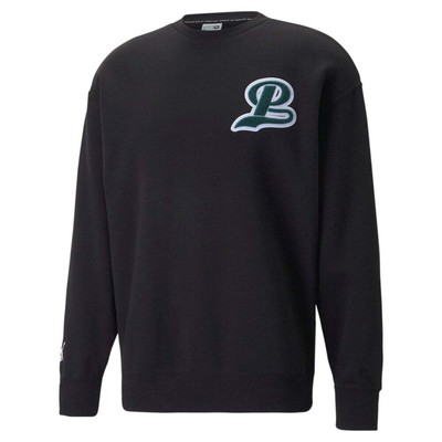 

Мужская толстовка с круглым вырезом и длинными рукавами Puma Team, черная 53890001, Черный