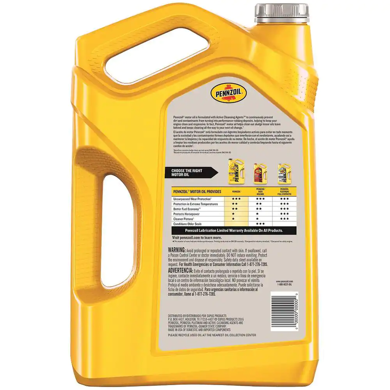 SAE 5W-20 Conventional Motor Oil 5 Qt.