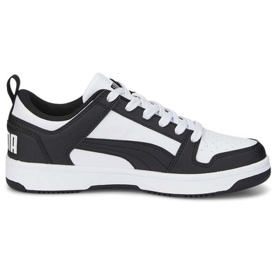 Молодежные кроссовки Puma Rebound Layup Lo на шнуровке для мальчиков, размер 4,5 м, повседневная обувь 37049