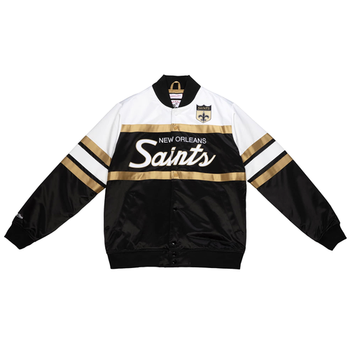 

Mitchell - Ness Special Script Heavyweight Satin Football Jacket Mens Black Casu, Черный, Mitchell - Ness Special Script Heavyweight Satin Football Jacket
