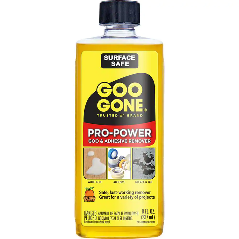 Goo Gone 8 oz. Pro Power Adhesive, Sealants, Grease, and Grime Remover