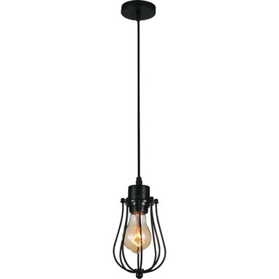 CWI Lighting Adjustable Height Industrial Hardwired Dimmable Led W/ Black Finish