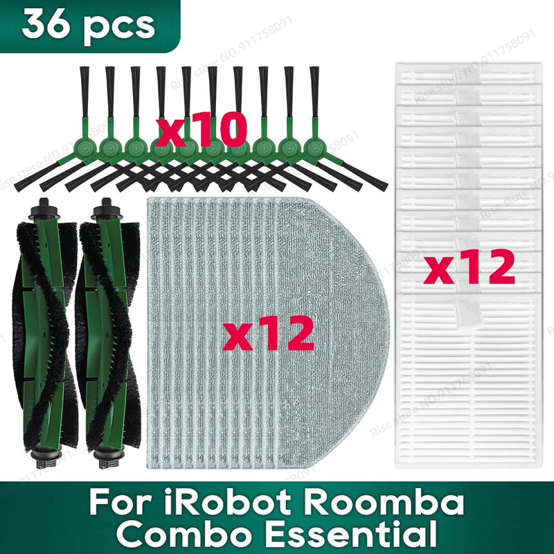 Roomba Combo Essential 105 104 Replacement Parts Accessories Filter Brush Kit