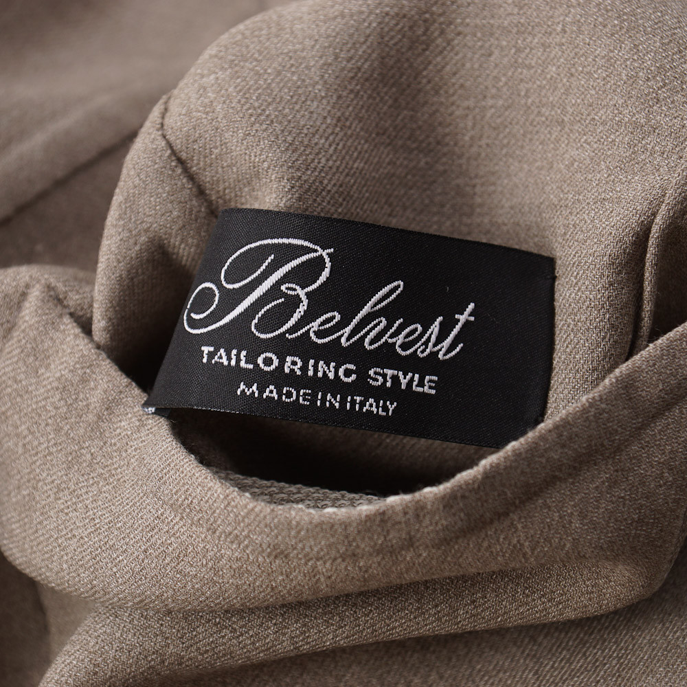 Pre-owned Belvest $1995  Reversible Double-breasted Wool And Silk Sport Coat 42 R In Beige