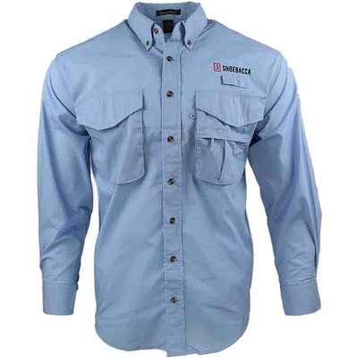 

SHOEBACCA Guide Рубашка мужская синяя повседневная 4050-BL-SB, Синий, SHOEBACCA Guide Shirt