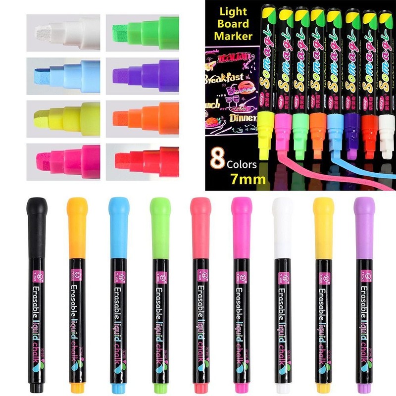 Window Painting Art Marker Pen Liquid Chalk Pen Highlighters Whiteboard Pen