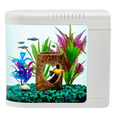 New Top Fin Fish Eye View Aquarium 2 Gallon Great for Betta Fish