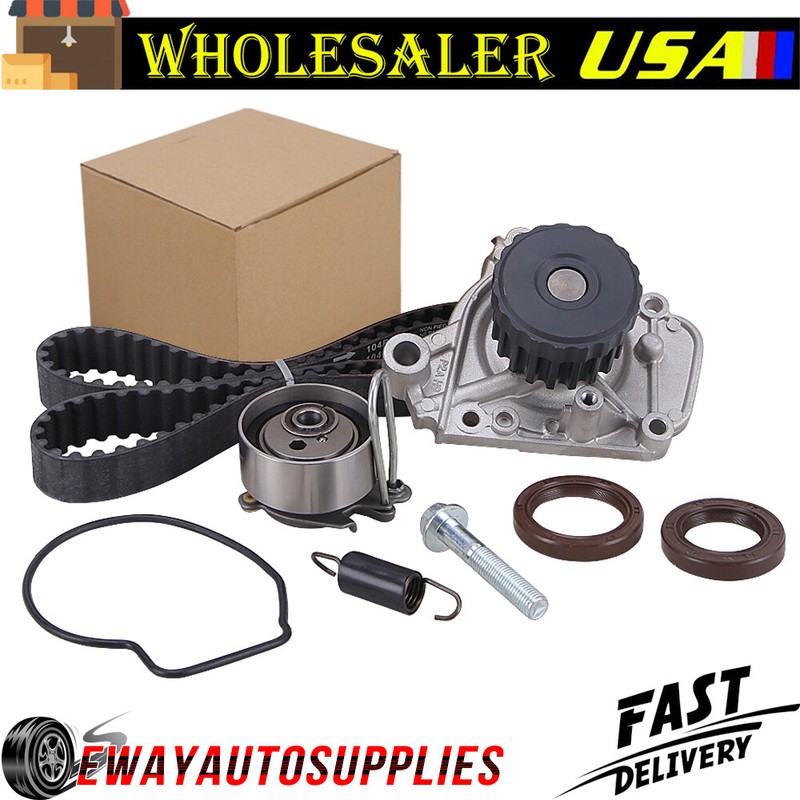 Timing Belt Water Pump Kit Fits 01-05 Honda Civic LX DX GX EX HX 1.7L SOHC 16v