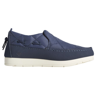 Женские стеганые слипоны Sperry MocSider на плоской подошве синего цвета в повседневном стиле STS87047