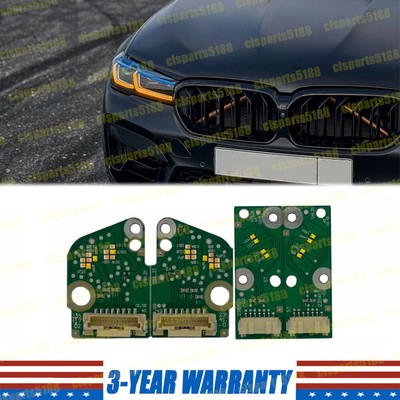 Amber Angel Eyes DRL LED boards For BMW F90 G30 G31 LCI M5 5 SERIES 2021-2023