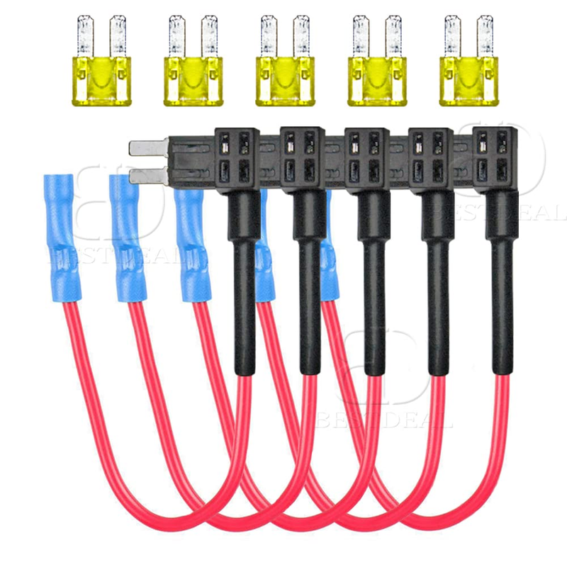 5 Pack Micro 2 Fuse TAP 12V Car Add a Circuit ATR Blade Fuse Adapter fit for J-E