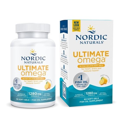 Nordic Naturals Ultimate Omega - 60 Fish Soft Gels ( Lemon)