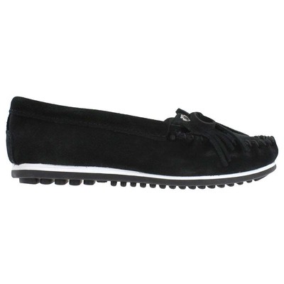 

Женские мокасины Minnetonka Kilty Plus, размер 9, на плоской подошве, повседневная, 4300-BLK, Черный, Minnetonka Kilty Plus Moccasins