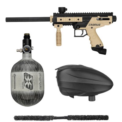 Tippmann Cronus Basic Contender Paintball Gun Kit w/ 48ci & Loader - Tan