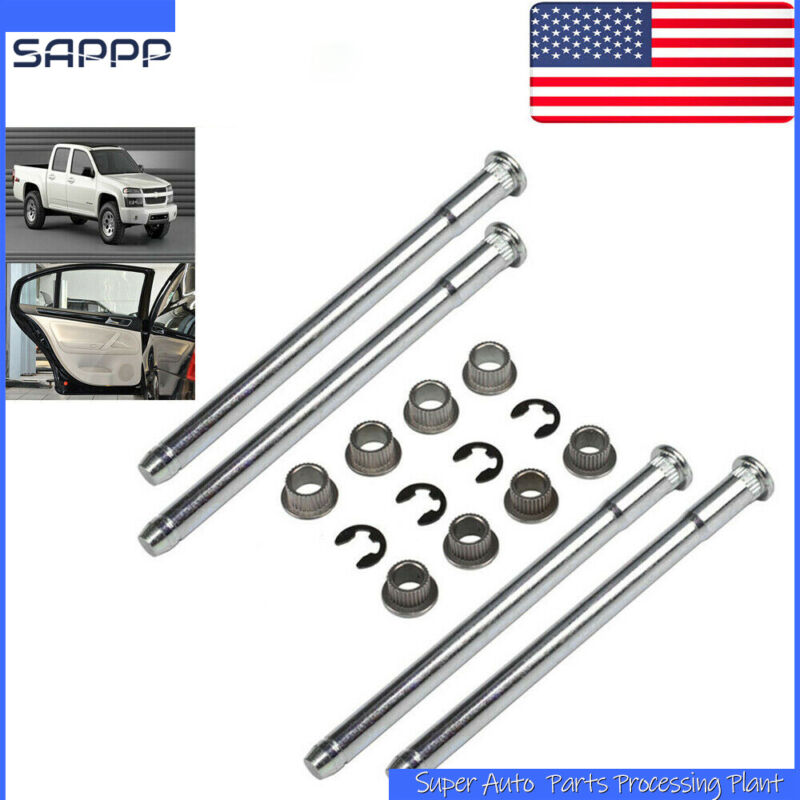 Door Hinge Pins and Bushing Kit 4 Sets For 1994-2004 Chevrolet Chevy S10 GMC