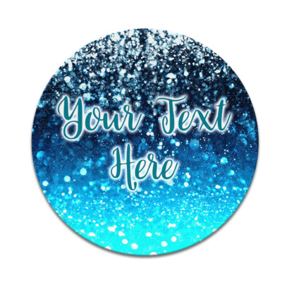 Customized Text Name Circle Mousepad Mice Mat Pad for Home Office PC Laptop