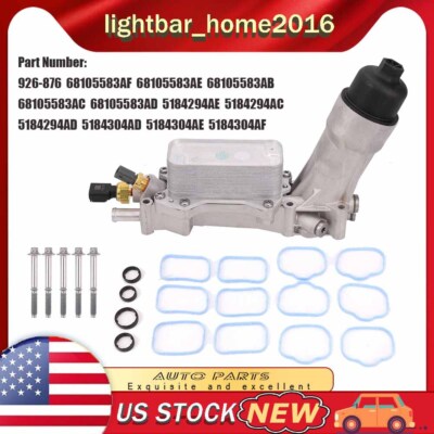 Aluminum Housing Oil Filter Assembly For Ram ProMaster Dodge Ram Jeep 2011-2017