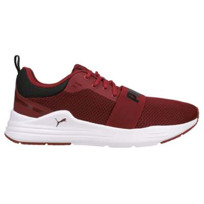 Puma Wired Run Lace Up Мужские бордовые кроссовки Повседневная обувь 37301523