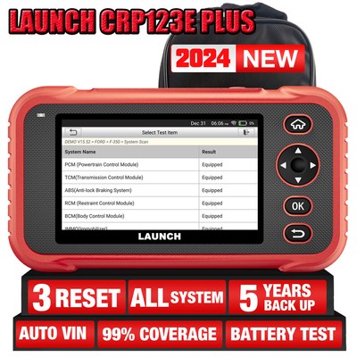 2024 LAUNCH CRP123E PLUS Car OBD2 Scanner FULL System Diagnostic Scanner Tool US