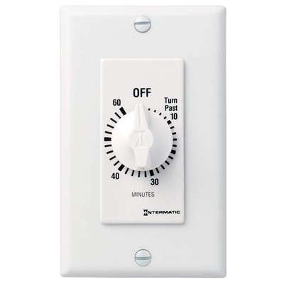 FD60MWC 60-Minute Spring-Wound In-Wall Countdown Timer Switch for Auto-Off co...