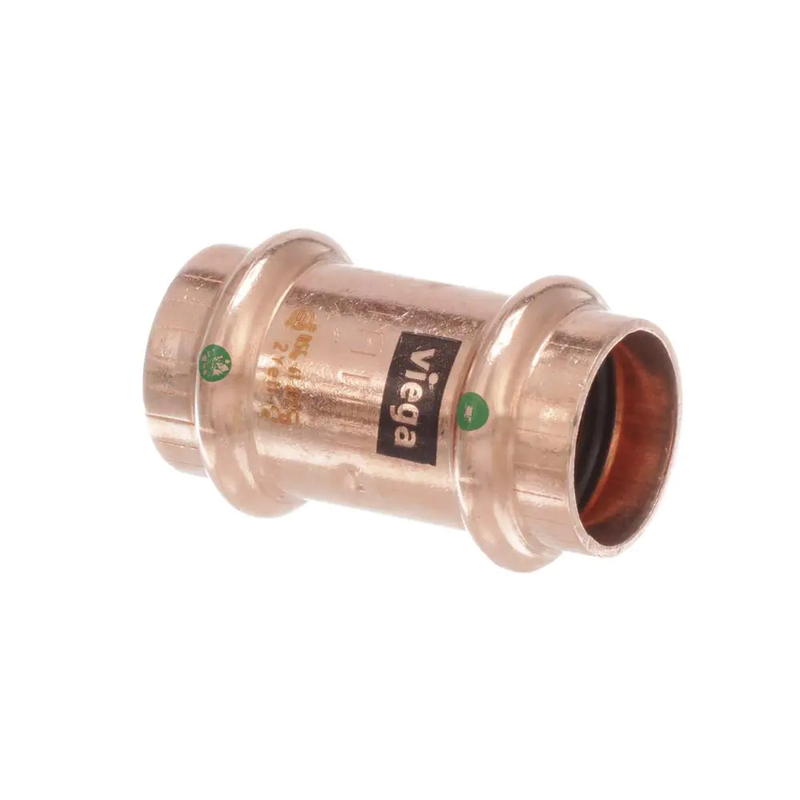 Propress 1/2 In. Press Copper Coupling Fitting with Stop (10-Pack)