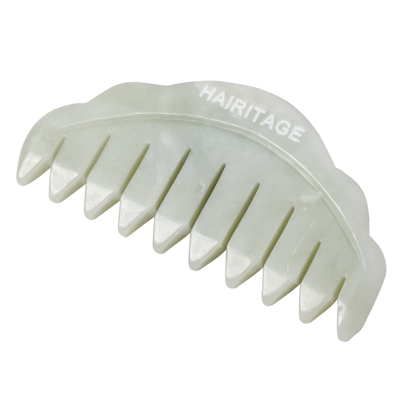 Good Vibes Jade Comb Scalp Massager | Jade Hair Tool for All
