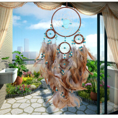Large Dream Catcher Handmade Feathers Wall Hanging Patry Decor Kid birthday Gift
