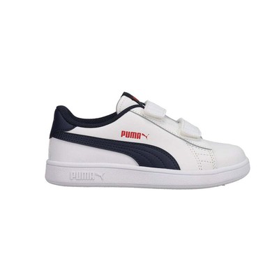 

Puma Smash V2 LV Ps Slip On Boys Белые кроссовки Повседневная обувь 365173-37, Белый, Puma Smash V2 L V Ps Slip On