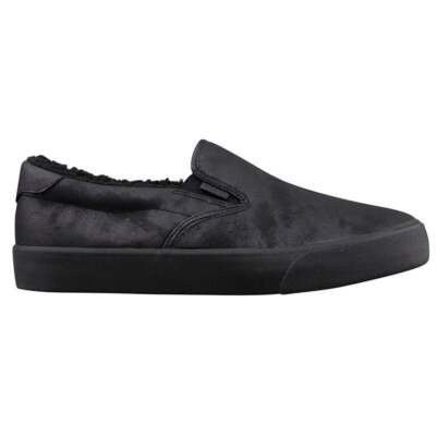 Мужские черные кроссовки Lugz Clipper Lx Fleece Slip On, повседневная обувь MCLPRLXFD-001