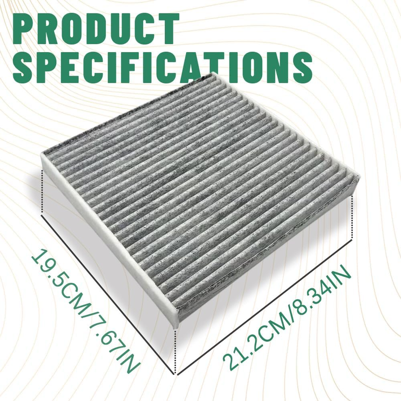 Cabin Air Filter, Premium Cabin Filter with Activated Carbon, Car Fresh Breeze A