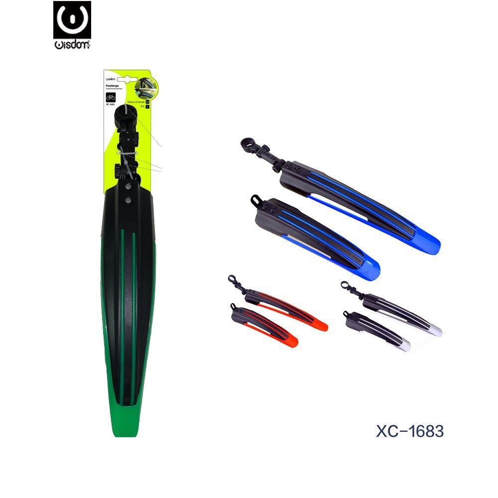 2 Parafango Anteriore E Posteriore Universale Per Bici Bicicletta Xc-1683 wis