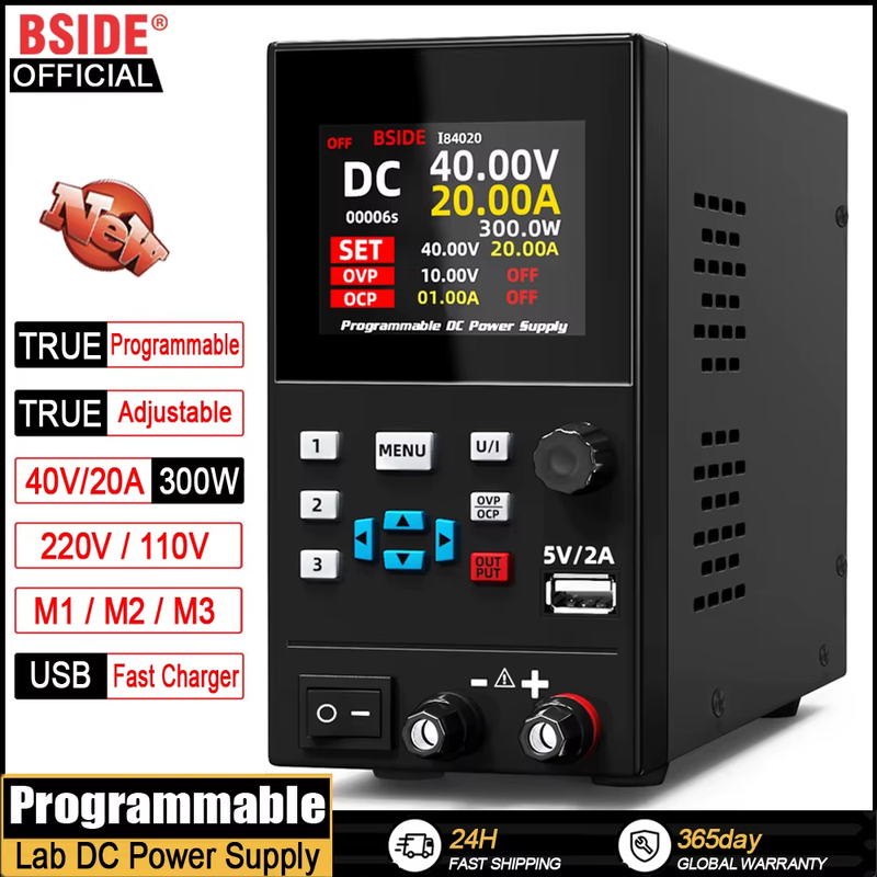 DC Laboratory Regulated Power Supply Programmable 30V/10A 40V/20A Adjustable Ben
