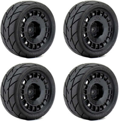 Powerhobby 1/10 Evolution Mounted Tires Radial Wheels (4) FOR Traxxas Rally Car