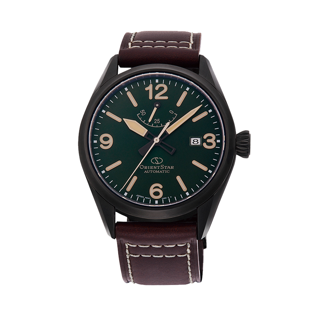 Pre-owned Orient Star Outdoor Sports Mechanical Watch Pri Green Dial Sapphire Au0201e